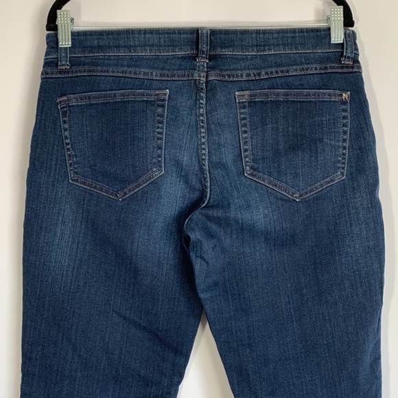 Victoria’s Secret Dark Blue Cropped Jeans with Zippers - Picture 7 of 8